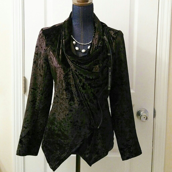 💎NWT BLANKNYC Black Velvet Jacket - Picture 5 of 8